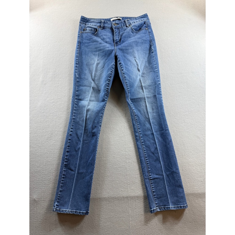 Code Bleu Chelsea Classic Straight Jeans Women 8 Blue Denim Stretch 32x32